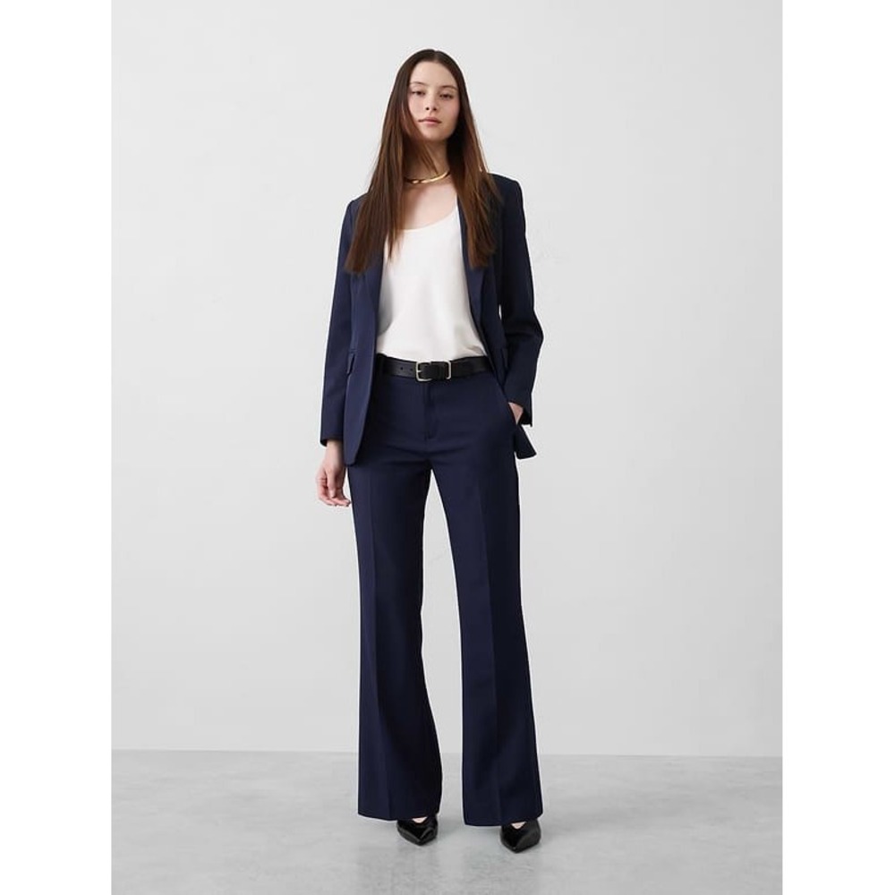Banana Republic Womens Navy Blue Bootcut Dress Pants Trousers Size 6